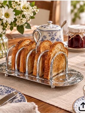 Silver Toast Jam Rack - Elegant Home Dining Accessory Continental Silver Co.